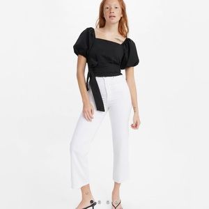 Levi’s White Ribcage Straight Ankle Women’s Jeans